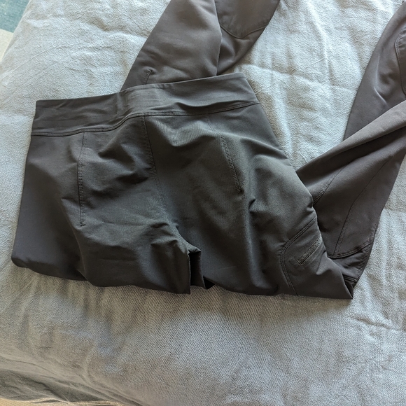 Patagonia Alpine Guide Shell Pants Womens 4 Gray Stretch Hiking Climbing Belted - Picture 4 of 5